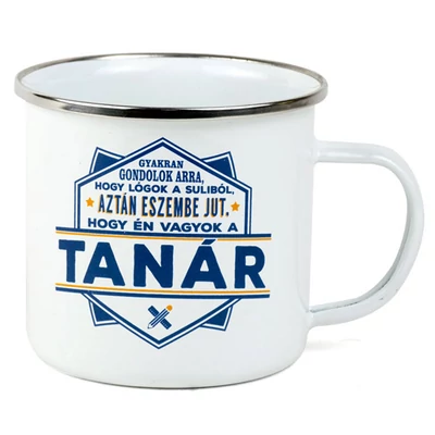 Ajándék Fém Bögre Foglalkozással - Tanár