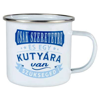 Ajándék Fém Bögre Gazdiknak - Kutya