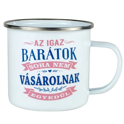 Ajándék Fém Bögre Ismerősnek - Barát 2