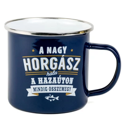 Ajándék Fém Bögre Ismerősnek - Horgász
