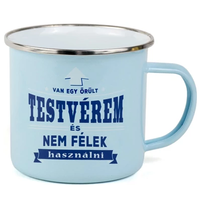 Ajándék Fém Bögre Ismerősnek - Testvér 2