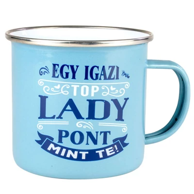 Ajándék Fém Bögre Ismerősnek - Top Lady