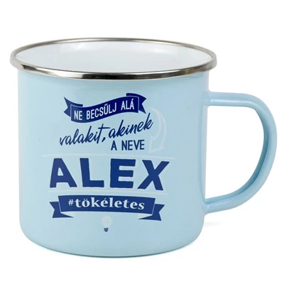 Ajándék Fém Bögre Névvel - Alex