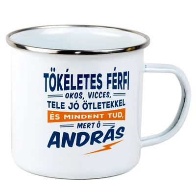 Ajándék Fém Bögre Névvel - András