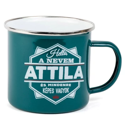 Ajándék Fém Bögre Névvel - Attila