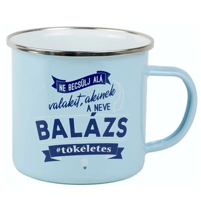 Ajándék Fém Bögre Névvel - Balázs