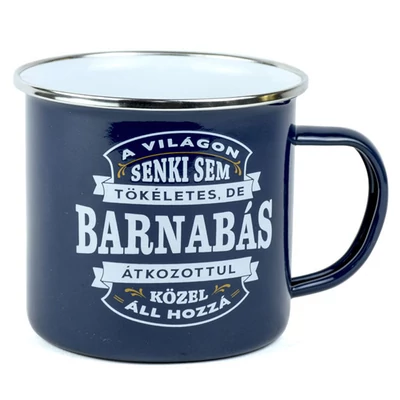 Ajándék Fém Bögre Névvel - Barnabás