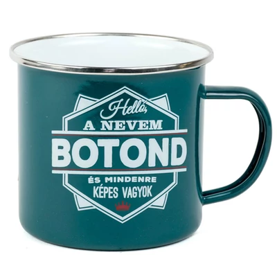 Ajándék Fém Bögre Névvel - Botond