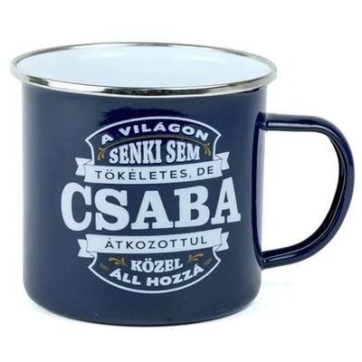 Ajándék Fém Bögre Névvel - Csaba