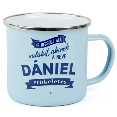 Ajándék Fém Bögre Névvel - Dániel
