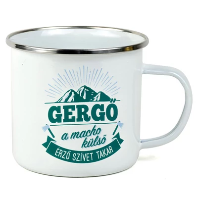 Ajándék Fém Bögre Névvel - Gergő