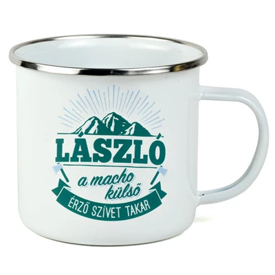 Ajándék Fém Bögre Névvel - László