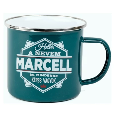 Ajándék Fém Bögre Névvel - Marcell