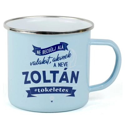 Ajándék Fém Bögre Névvel - Zoltán