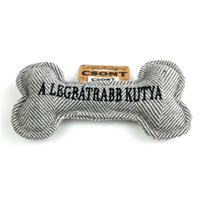 A Legbátrabb Kutya Feliratú Csont Alakú Kutyajáték
