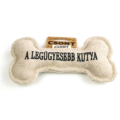A Legügyesebb Kutya Feliratú Csont Alakú Kutyajáték A Legügyesebb Kutya Feliratú Csont Alakú Kutyajáték