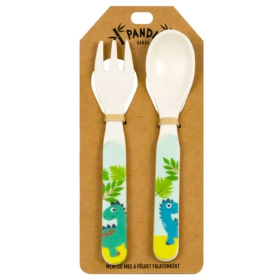 Dínó Mintás Evőeszköz Gyerekeknek - Panda Banda