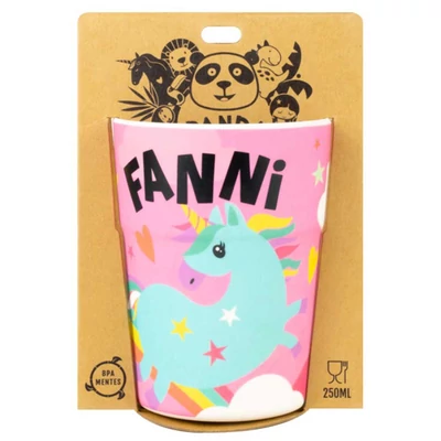 Fanni Feliratú Pohár Gyerekeknek - Panda Banda
