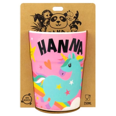 Hanna Feliratú Pohár Gyerekeknek - Panda Banda