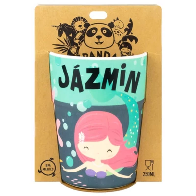 Jázmin Feliratú Pohár Gyerekeknek - Panda Banda