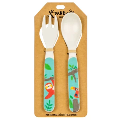 Lajhár Mintás Evőeszköz Gyerekeknek - Panda Banda