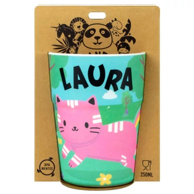 Laura Feliratú Pohár Gyerekeknek - Panda Banda