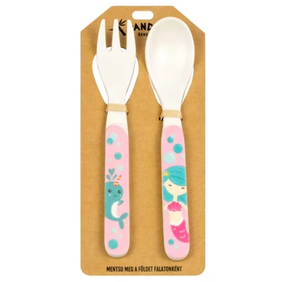 Sellő Mintás Evőeszköz Gyerekeknek - Panda Banda