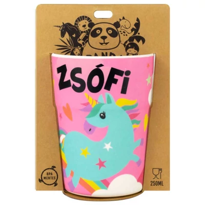 Zsófi Feliratú Pohár Gyerekeknek - Panda Banda