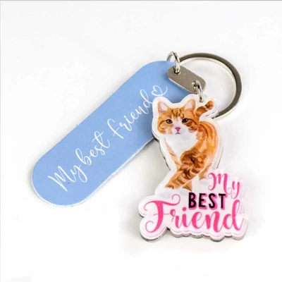 Cicás Ajándék Kulcstartó - Vörös Macska