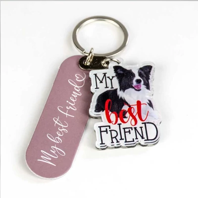 Kutyás Ajándék Kulcstartó - Border Collie