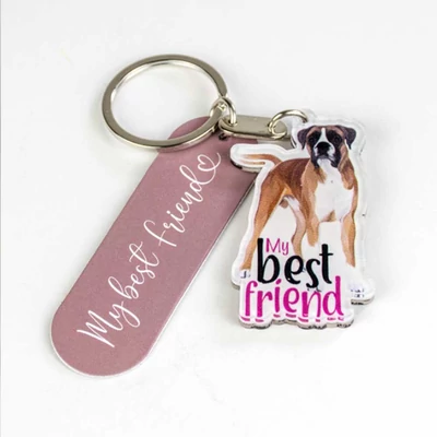 Kutyás Ajándék Kulcstartó - Boxer