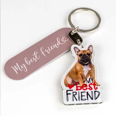 Kutyás Ajándék Kulcstartó - Francia Bulldog 2