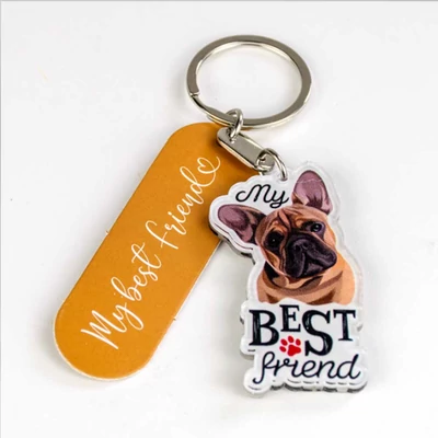 Kutyás Ajándék Kulcstartó - Francia Bulldog