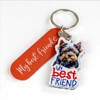 Kutyás Ajándék Kulcstartó - Yorkshire Terrier 2