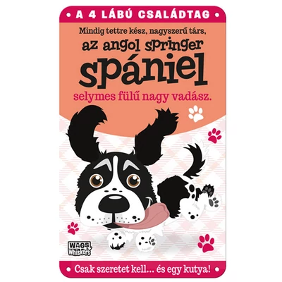 Vau és Miau Kutyás Ajándék Fém Ajtótábla - Angol Spániel