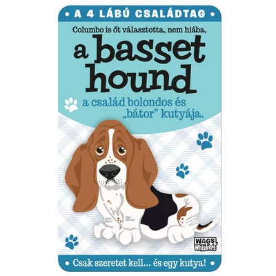 Vau és Miau Kutyás Ajándék Fém Ajtótábla - Basset Hound