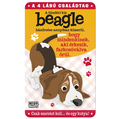 Vau és Miau Kutyás Ajándék Fém Ajtótábla - Beagle