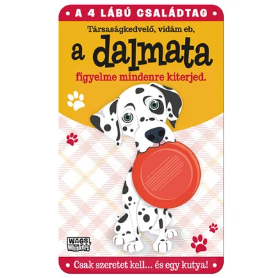 Vau és Miau Kutyás Ajándék Fém Ajtótábla - Dalmata