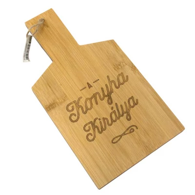 A Konyha Királya Ajándék Bambusz Vágódeszka A Konyha Királya Ajándék Bambusz Vágódeszka