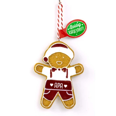 Mézeskalács Figurád Karácsonyfadísz: Apa