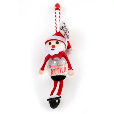 Hógömb Manó Karácsonyfadísz: Boldog Karácsonyt! - Attila