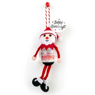 Hógömb Manó Karácsonyfadísz: Boldog Karácsonyt! - Botond