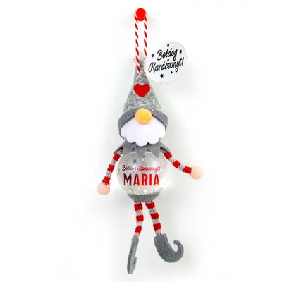 Hógömb Manó Karácsonyfadísz: Boldog Karácsonyt! - Mária Hógömb Manó Karácsonyfadísz: Boldog Karácsonyt! - Mária