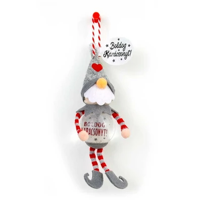 Hógömb Manó Karácsonyfadísz: Boldog Karácsonyt! - Törpe