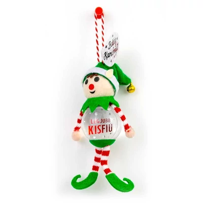Hógömb Manó Karácsonyfadísz: Legjobb Kisfiú Manó