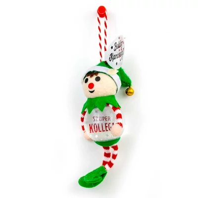 Hógömb Manó Karácsonyfadísz: Szuper Kolléga Manó