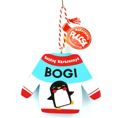 Karácsonyi Pulcsi Dísz: Bogi