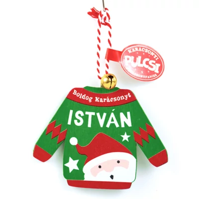 Karácsonyi Pulcsi Dísz: István
