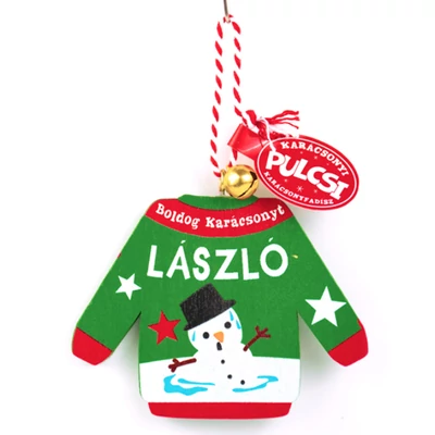 Karácsonyi Pulcsi Dísz: László