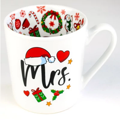 Mrs. Feliratú Lifestyle Karácsonyi Bögre